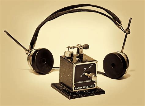 1920s Crystal Radio And Headphones Photograph By Greg Hjellen