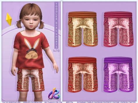 Toddler Girl Shorts Rpl147b The Sims 4 Catalog