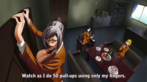 Prison School Meiko Does Fifty Pullups Youtube