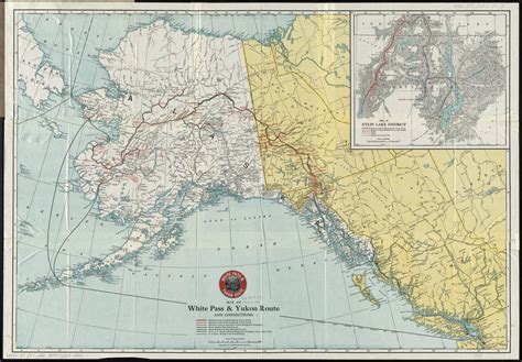Map Of White Pass And Yukon Route And Connections Digital Commonwealth
