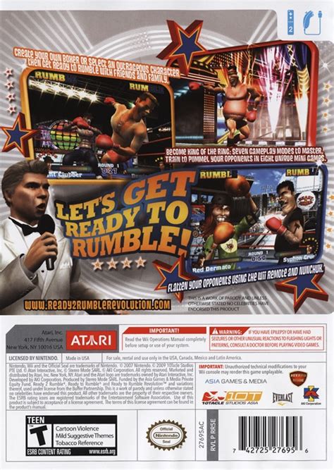 Ready 2 Rumble Revolution Boxarts For Nintendo Wii The Video Games Museum