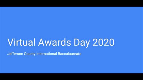 Ib Virtual Awards Day 2020 Youtube