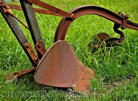Plow Photograph Rusty Antique Horse Drawn Farm Implement