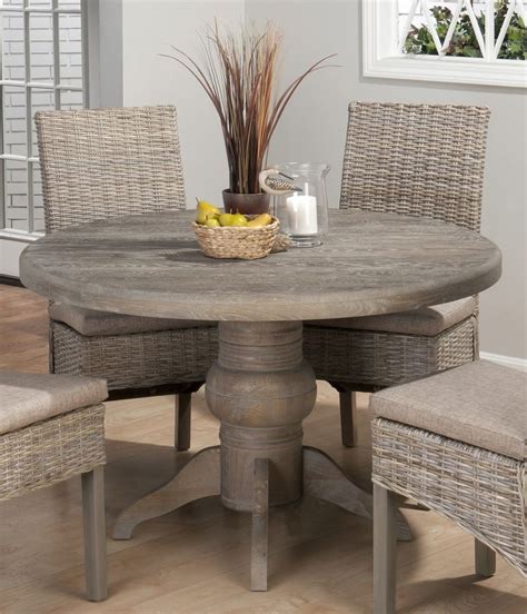Rectangular or square tables give a sharper impression. Buy Jofran Burnt Grey 48x48 Round Dining Table w/ Fixed ...