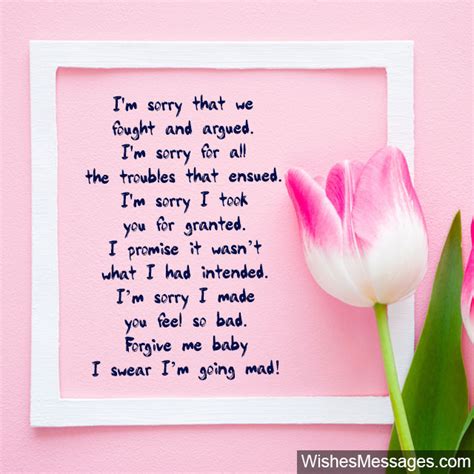 I Am Sorry Messages For Wife Apology Quotes For Her
