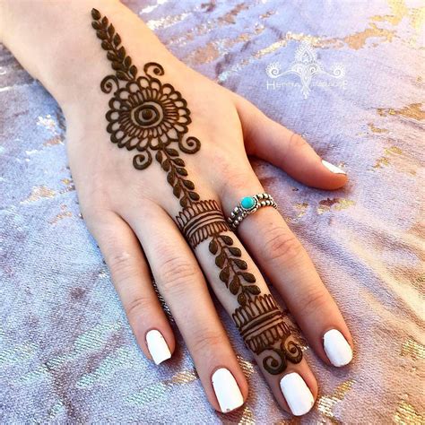 50 Latest One Finger Mehndi Designs K4 Fashion