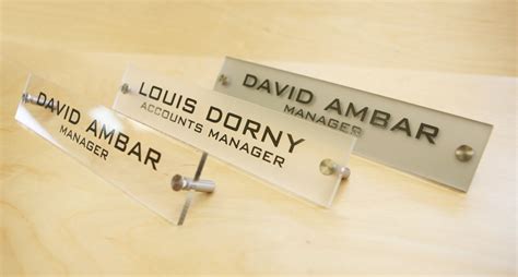 Name Plate Design Name Card Design Desk Accessories Chic Office Desk