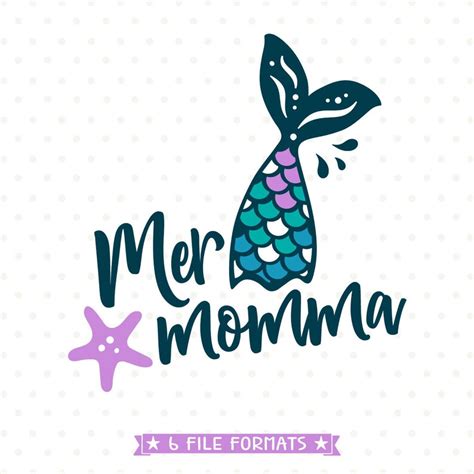 mermaid momma summer mom shirt svg cut file cricut design etsy