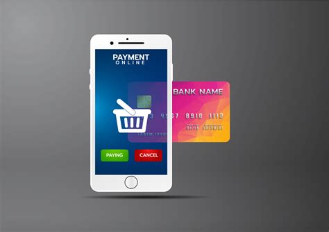 Home credit provides 0% installment plans to mobile phone buyers. Mobile payment concept, Smartphone with processing of mobile payments from credit card. Vector ...