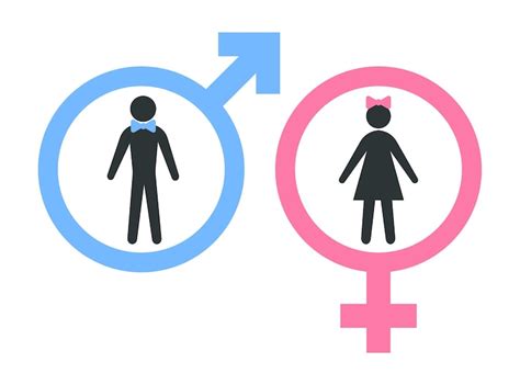 Premium Vector Male And Female Icons Man And Woman Toilet Sign Sex Symbol