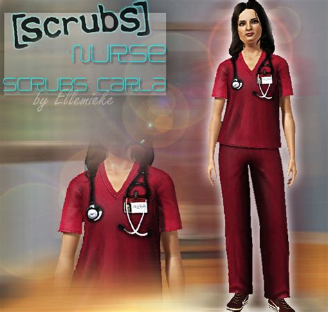 The Sims Resource Scrubs Nurse Scrubs Carla
