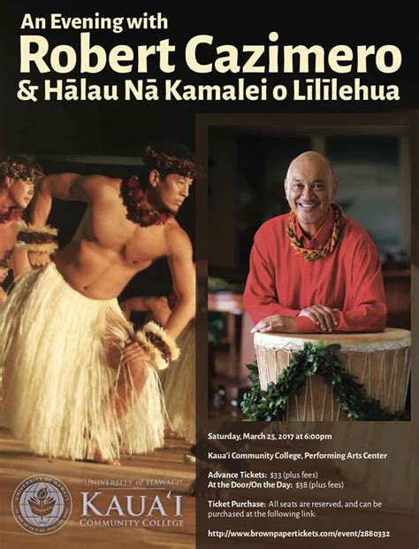 An Evening with Robert Cazimero and Halau Na Kamalei o Lililehua