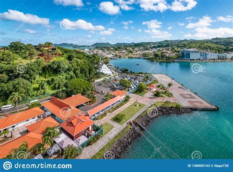 Port Of Castries St Lucia Stock Image Image Of Clouds Rooftops