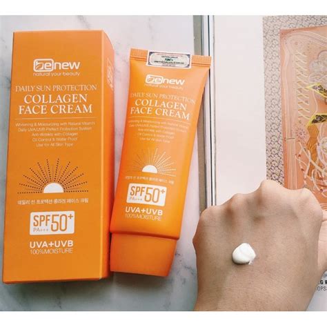 Mua HÀng ChÍnh HÃng Kem Chống Nắng Collagen Benew Hàn Quốc Sun Cream 70ml Giá Rẻ Nhất Teckivn