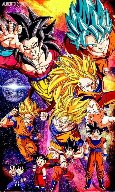 Fases De Goku Personajes De Dragon Ball Personajes De Goku Dibujo