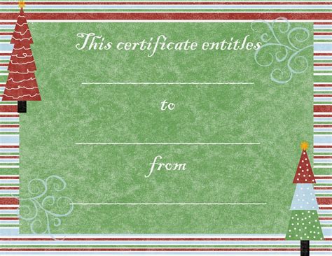 Free Printable Christmas Certificate Print This And Fill It Out It C