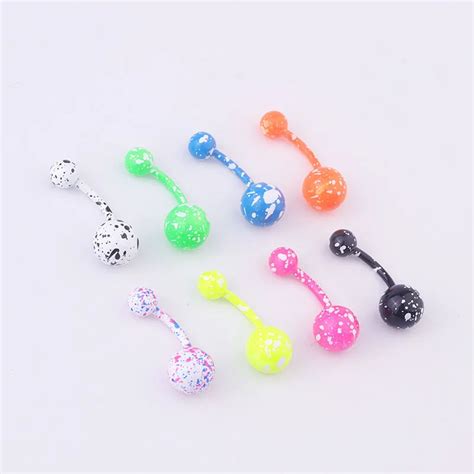 Mix 8pcs New Sexy Dangle Belly Bars Belly Button Rings Belly Piercing Surgical Steel Body