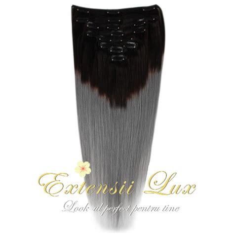 Extensii Deluxe Clip On Deluxe Clip On Ombre Negru Int