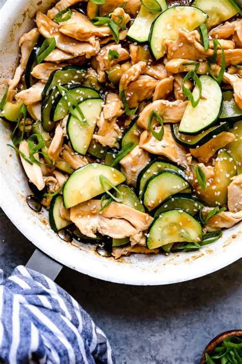 Place a skillet or non stick pan over medium heat, then add oil in the pan. Chicken Zucchini Stir-Fry Is a Lightning-Fast Weeknight ...