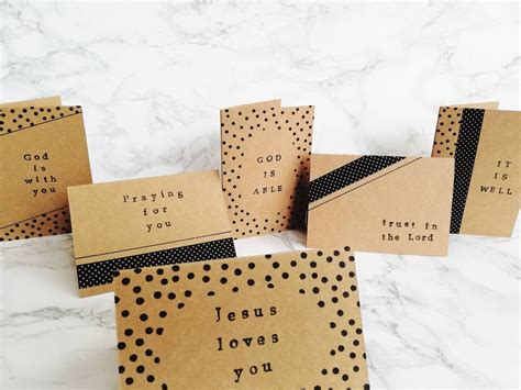 Pack Of 6 Christian Encouragement Cards Praying For You Etsy