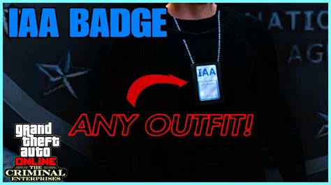 Iaa Badge On Any Outfit Gta Online Youtube
