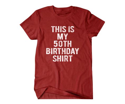 50 Years Old Birthday T 50th Birthday T Shirt Funny T Etsy