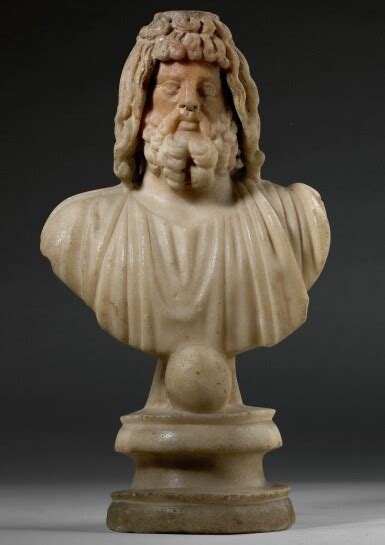 A Roman Marble Bust Of Sarapis Circa 2nd Century Ad Bcad