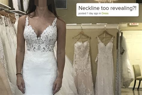 Bride Splits Opinion After Asking If Low Cut Wedding Dress Is Too