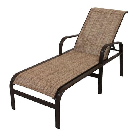 Marco Island Dark Cafe Brown Commercial Grade Aluminum Patio Chaise