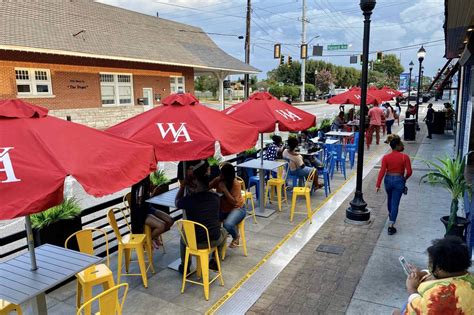 Atlanta Restaurants City Of College Park Opens An Outdoor Dining