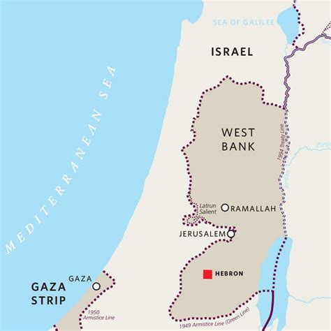 Hebron Palestine Map