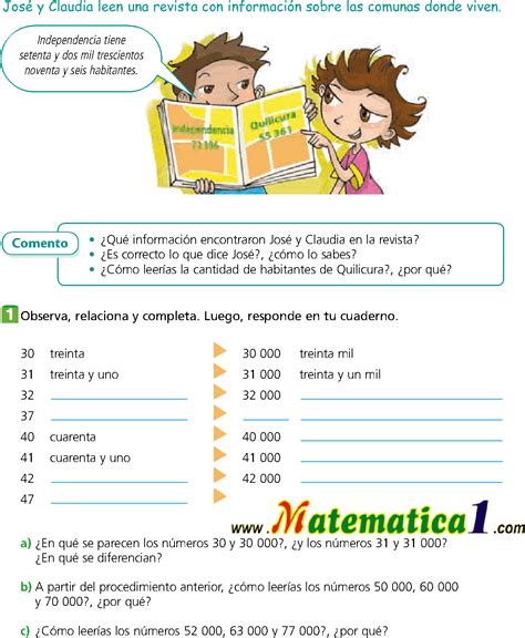 Conociendo Los Numeros Hasta El 100 000 Ejercicios De Matematica 3