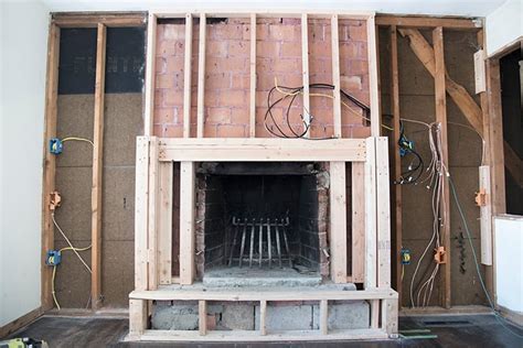 Framing Out New Fireplace Room For Tuesday