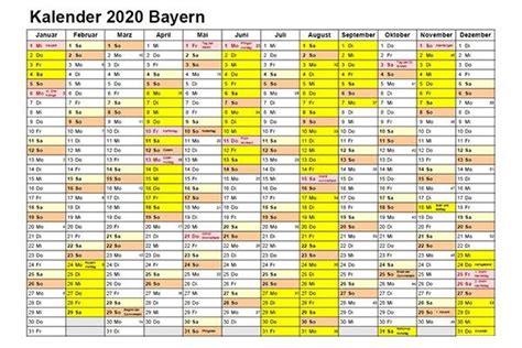 Download template kalender 2021 gratis format cdr, pdf, psd dan png. Feri Sommerferien 2020 Bayern Kalender Zum Ausdrucken PDF ...