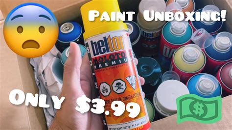 Mystery Spray Paint Unboxing 399 Cans From Bombing Science Molotow