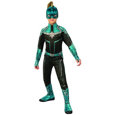 ~ Girls Kree Suit Classic 2019 Captain Marvel Kids Costume Kids