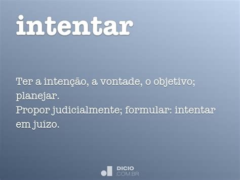 Intentar Dicio Dicionário Online De Português