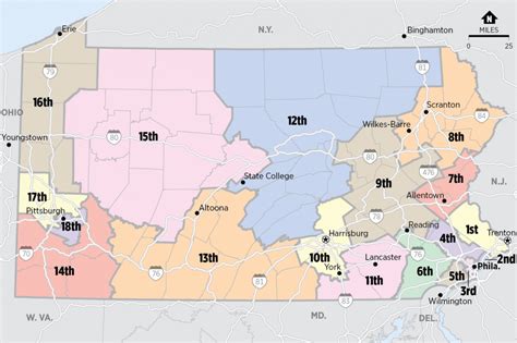 Pa 2018 Election Find Your Congressional Map District And See Whos Running