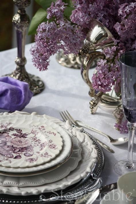 Tablescapes Purple And Lilac Table 2032485 Weddbook