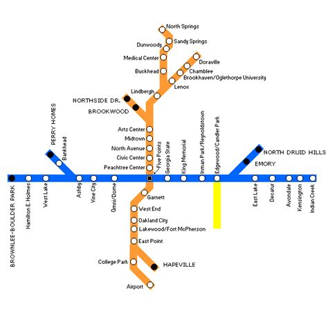 Possible Future Marta Map Atlanta Tucker Transfer Airport Rail