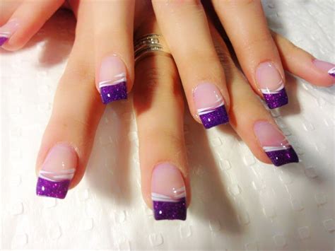 Msitesdesign Lilac Gel Nail Design French Tip