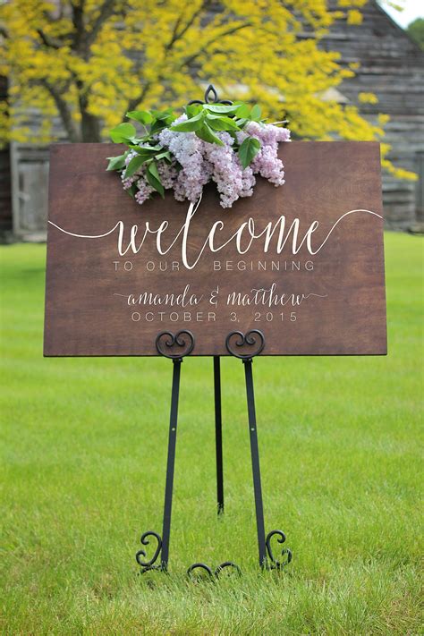 Wood Wedding Signs Wedding Welcome Sign Rustic Wedding - Etsy | Wood
