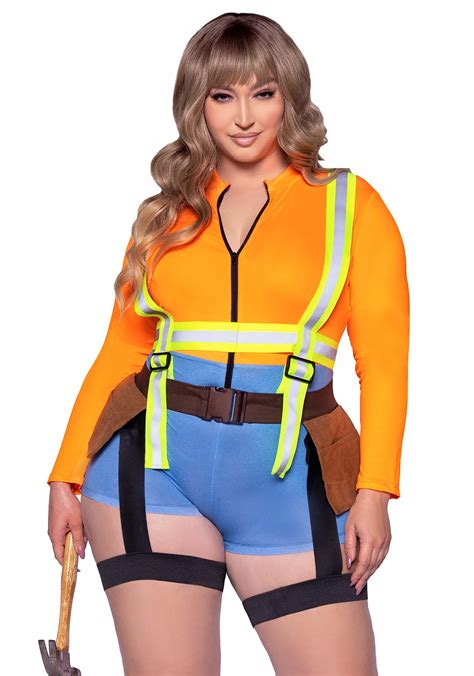 plus size sexy construction worker women s costume