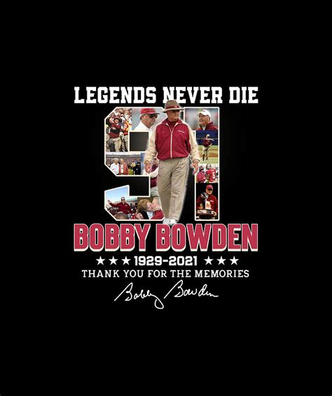 Bobby Bowden Football Coach Dadgum Legend Vintage Digital Art By Kelvin