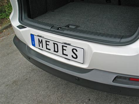 Kennzeichenhalter schwingenbefestigung, edelstahl/aluminium schwarz kunststoffbeschichtet, inkl. 2 x AluFixx Car Premium schwarz matt eloxiert ...