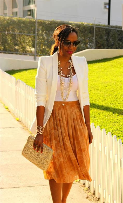 24 Cool Ideas How To Wear A Pleated Skirt