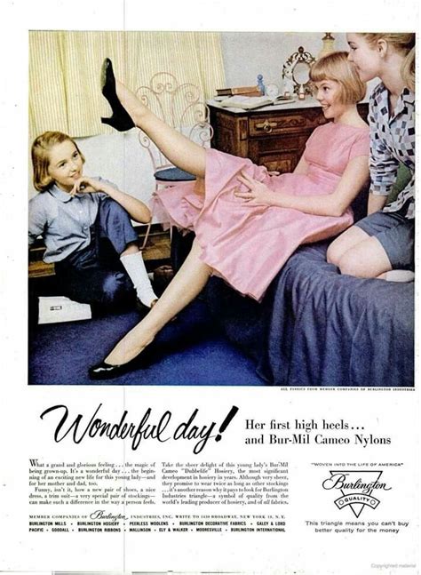 Pin On Vintage Hosiery Ads A M