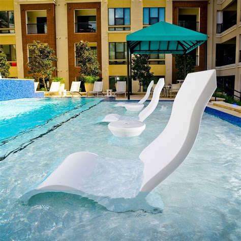 In Pool Lounge Chairs For Baja Shelf In Pool Chaise Ledge Lounger With Images Tanning