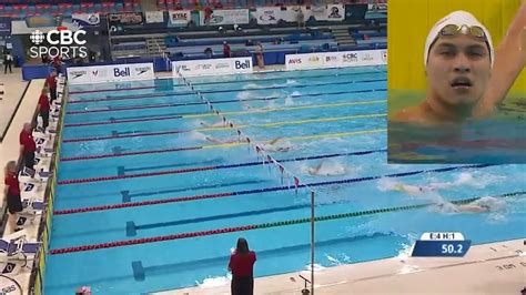 Sports Men 100m Backstroke Finals Canadian Olympic Swimming Trials 19