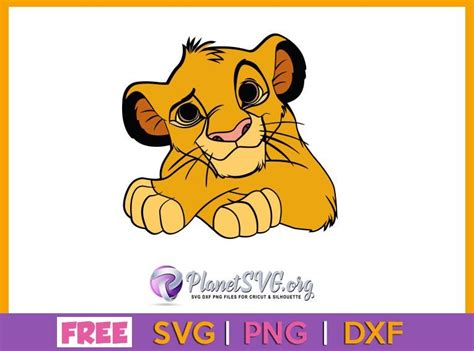 ⭐ Free Simba Lion King Svg Dxf Png Cricut Silhouette